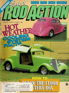 STREET ROD ACTION 1989 JUNE -  BELOW THE FLOOR BATTERY BOX, '34 PACKARD LIMOUSINE